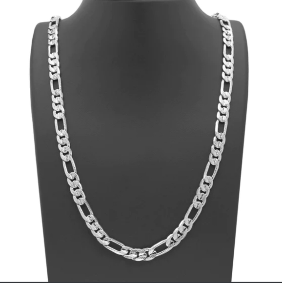 Other - 🥰EUC Men's Stainless Steel Figaro Chain & Bracelet Set